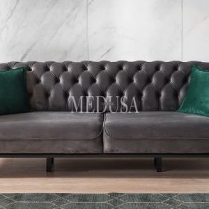 İcon Chester Üçlü Koltuk Antrasit