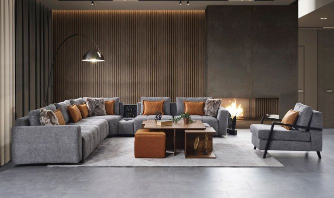 Stevan Gri L Köşe Takımı Stevan Gri L Köşe Takımı